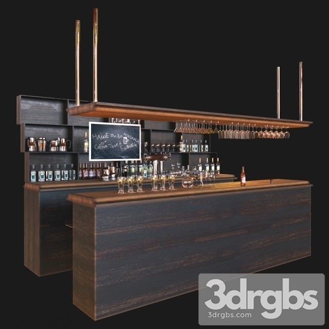 Cooktail Bar 3dsmax Download - thumbnail 1