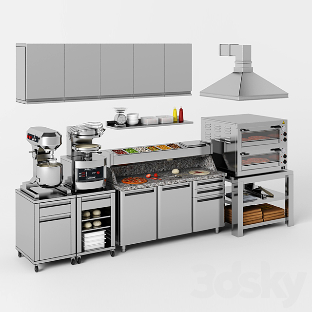 Equipment for pizzeria 3DSMax File - thumbnail 1