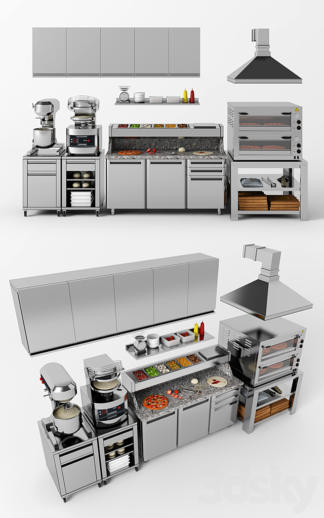 Equipment for pizzeria 3DSMax File - thumbnail 2