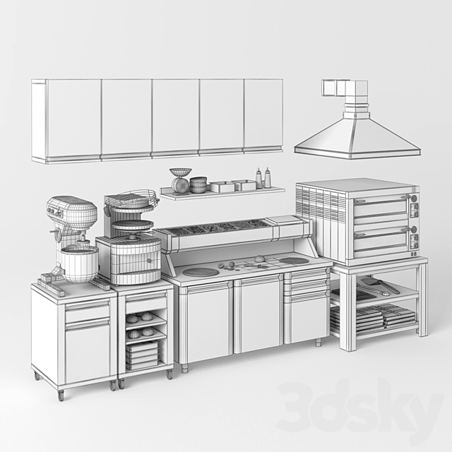 Equipment for pizzeria 3DSMax File - thumbnail 3