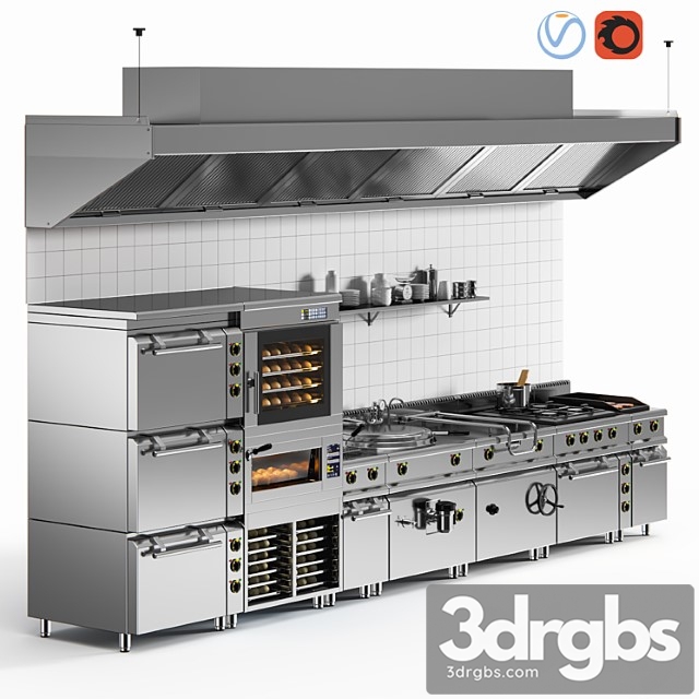 Equipment for restaurants 3dsmax Download - thumbnail 1