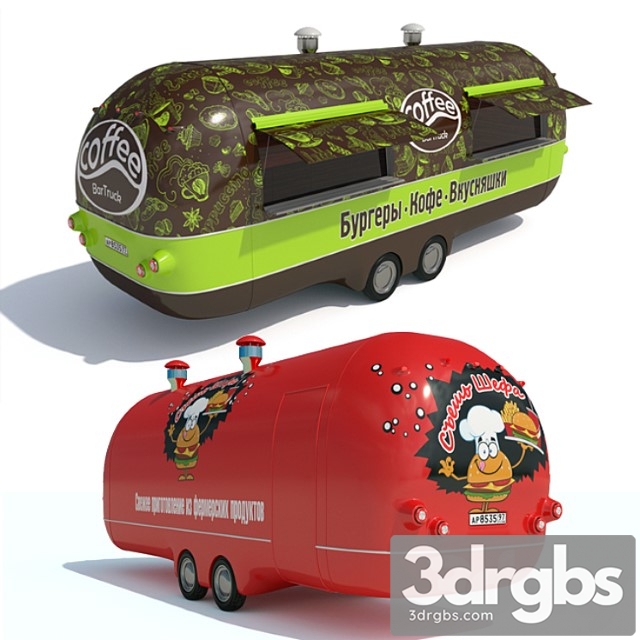 Food truck 3dsmax Download - thumbnail 1