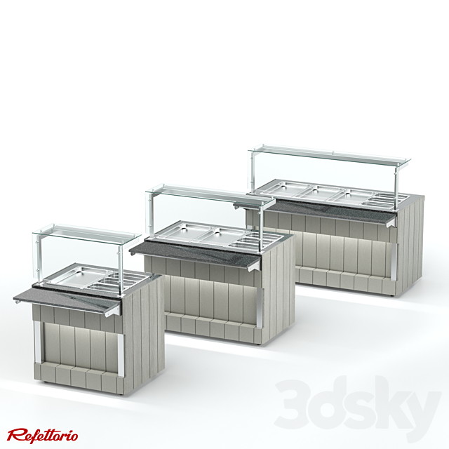 Food warmer for second courses RM2х Capital 3DS Max Model - thumbnail 3