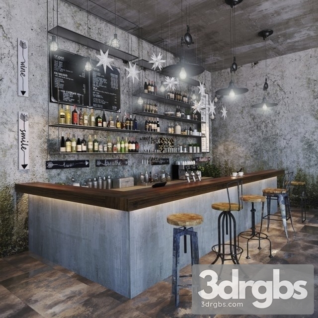 Industrial Bar 3dsmax Download - thumbnail 1