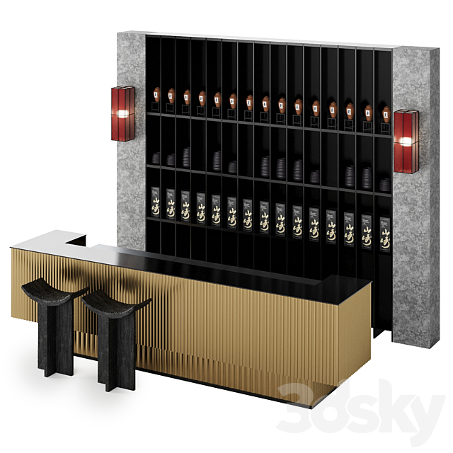 Japan Bar 3ds Max - thumbnail 1