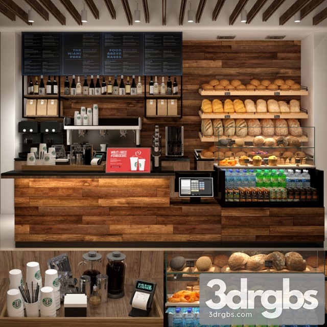 JC Coffee Shop 3dsmax Download - thumbnail 1