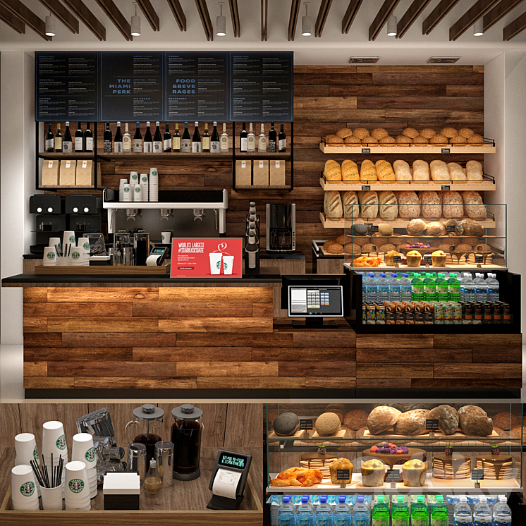 JC Coffee Shop 5 3DS Max Model - thumbnail 1