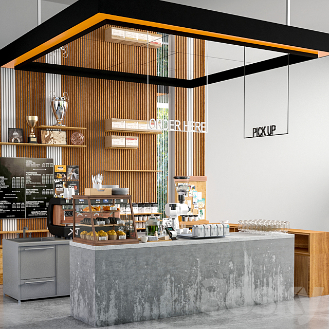 JC Coffee Shop 7 3DSMax File - thumbnail 3