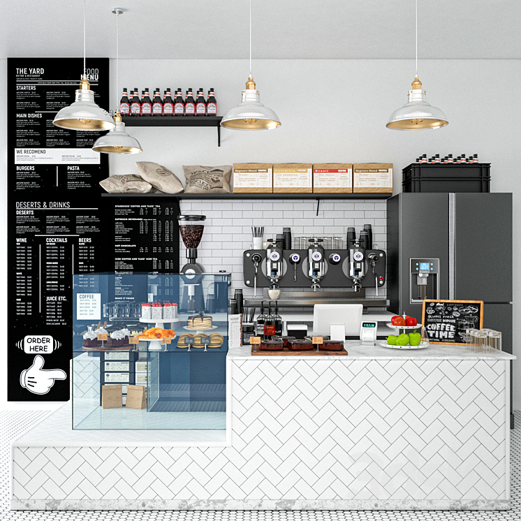 JC Coffee Shop 8 3DS Max - thumbnail 1