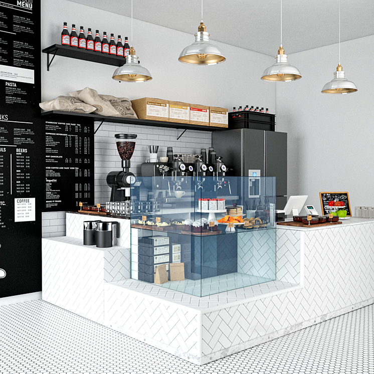 JC Coffee Shop 8 3DS Max - thumbnail 2