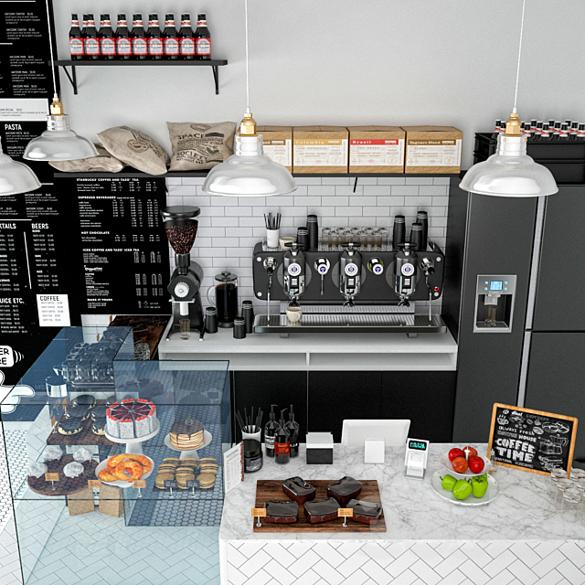 JC Coffee Shop 8 3DSMax File - thumbnail 3