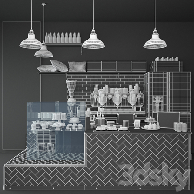 JC Coffee Shop 8 3DSMax File - thumbnail 5