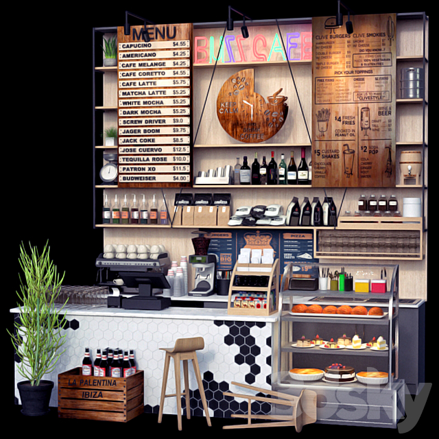 JC Coffee Shop Counter 3DSMax File - thumbnail 3