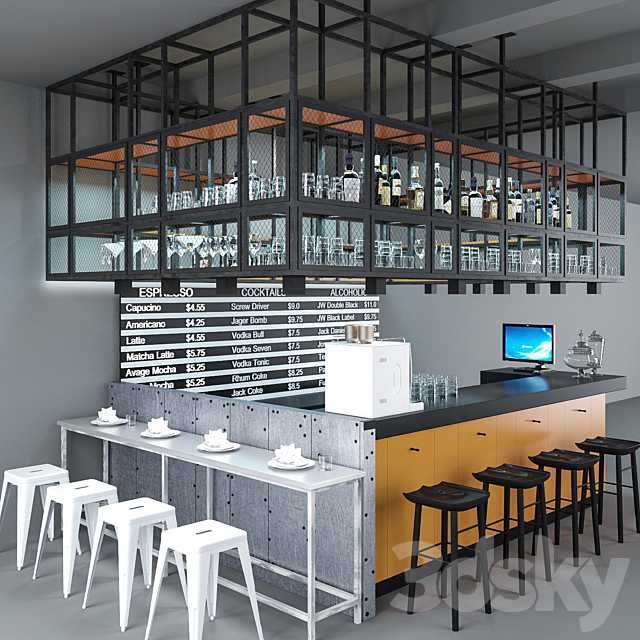 JC Counter Bar 1 3DSMax File - thumbnail 1