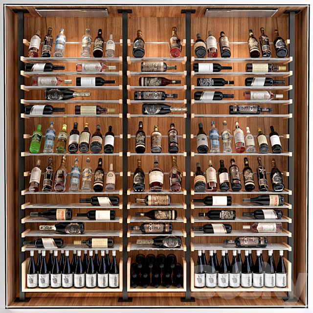 JC Wine Cabinet 6 3DSMax File - thumbnail 2