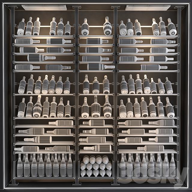 JC Wine Cabinet 6 3DSMax File - thumbnail 3