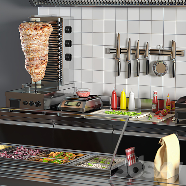 Kebab _ shawarma 3DSMax File - thumbnail 4