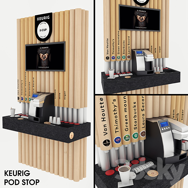 Keurig Pod Stop 2 3ds Max - thumbnail 1