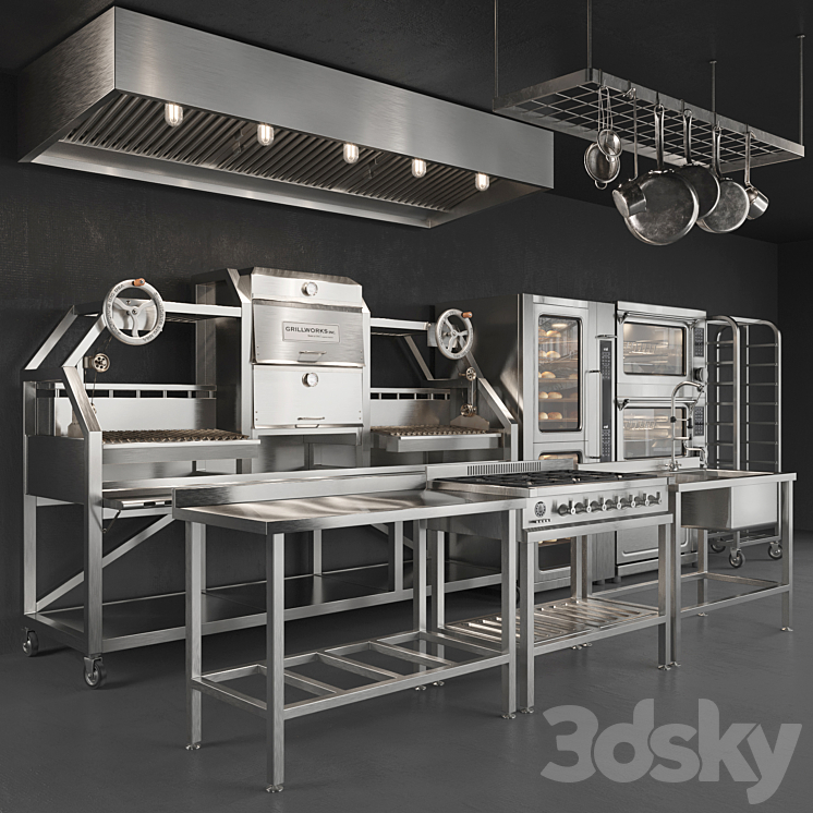 Kitchen Equipment 3DS Max - thumbnail 1