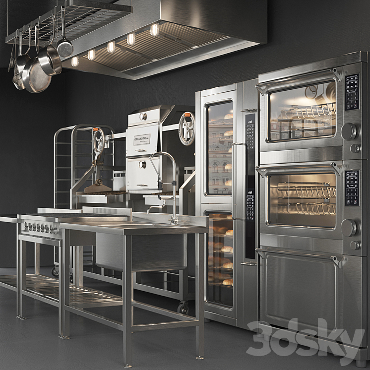 Kitchen Equipment 3DS Max - thumbnail 2