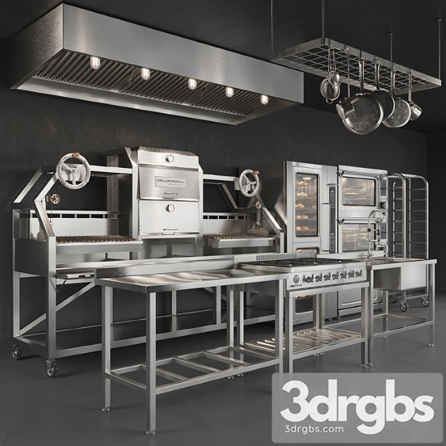 Kitchen equipment 3dsmax Download - thumbnail 1