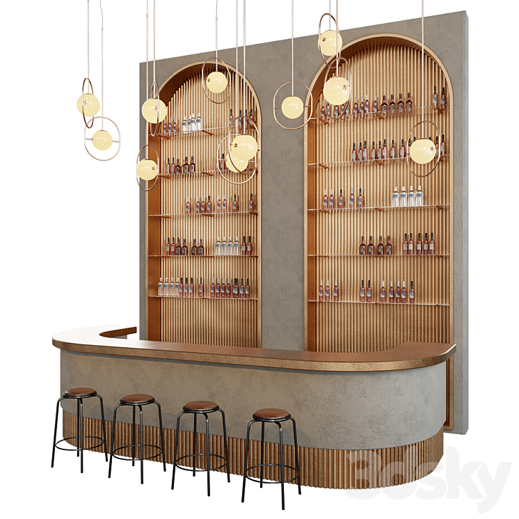 Loft bar 10 3DS Max - thumbnail 2