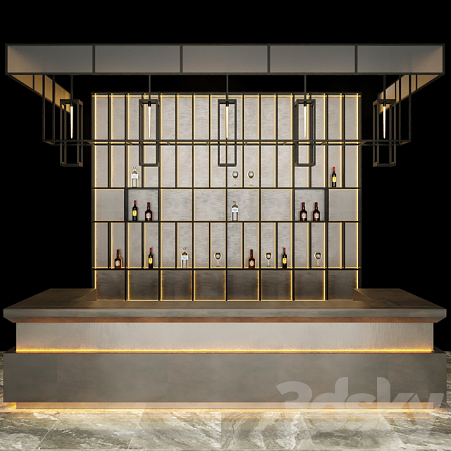 Loft Bar 3ds Max - thumbnail 1