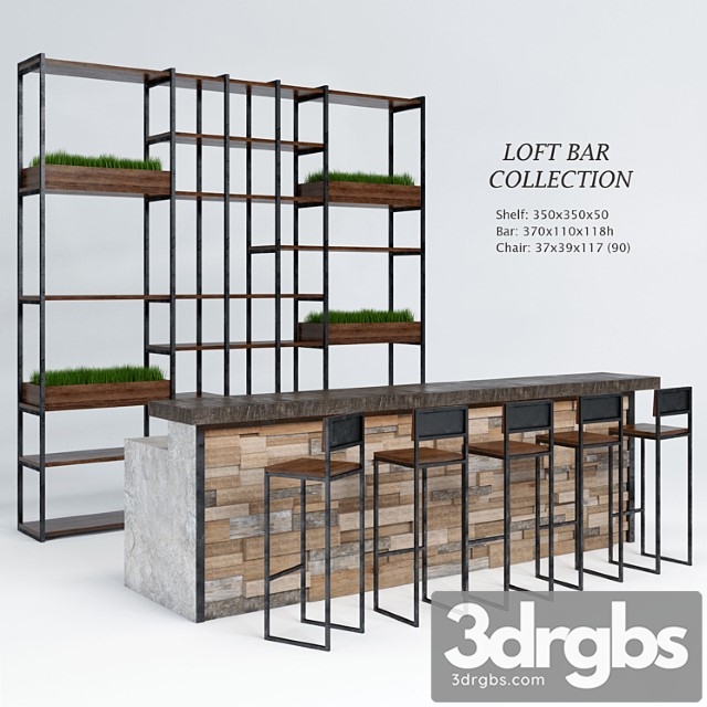 Loft bar collection 3dsmax Download - thumbnail 1