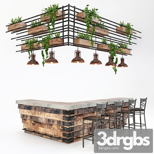 Loft bar collection 5 3dsmax Download - thumbnail 1