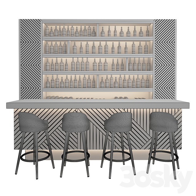 Luxury Bar Collection 2 3DS Max Model - thumbnail 3