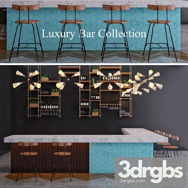 Luxury bar collection 3dsmax Download - thumbnail 1