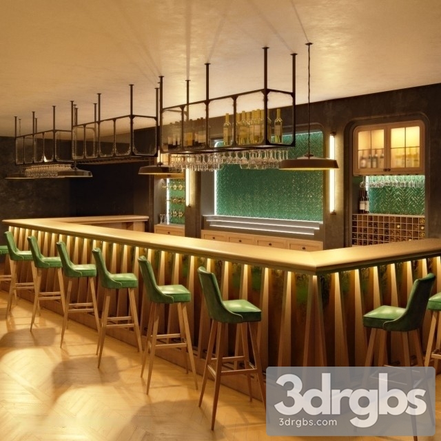 Moderm Bar 3dsmax Download - thumbnail 1