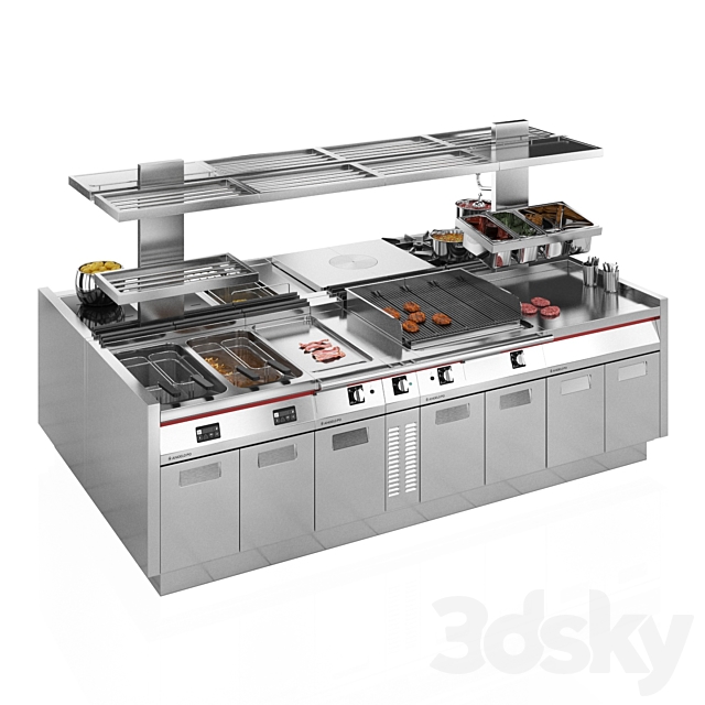 Modular Kitchen Angelo Po ICON9000 3DSMax File - thumbnail 4