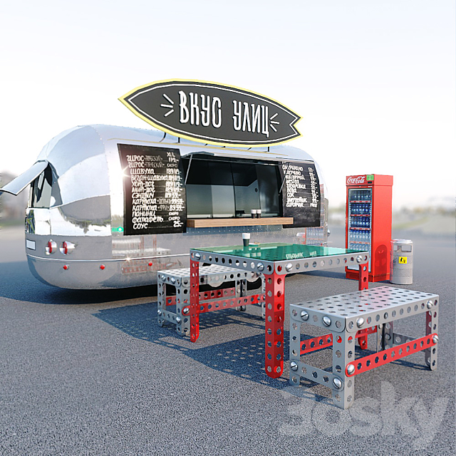 Module for an outdoor cafe 3DS Max Model - thumbnail 2