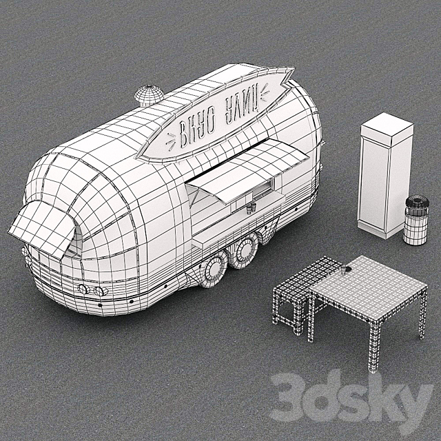 Module for an outdoor cafe 3DS Max Model - thumbnail 3