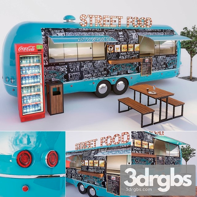 Module for outdoor cafes supplemented 3dsmax Download - thumbnail 1