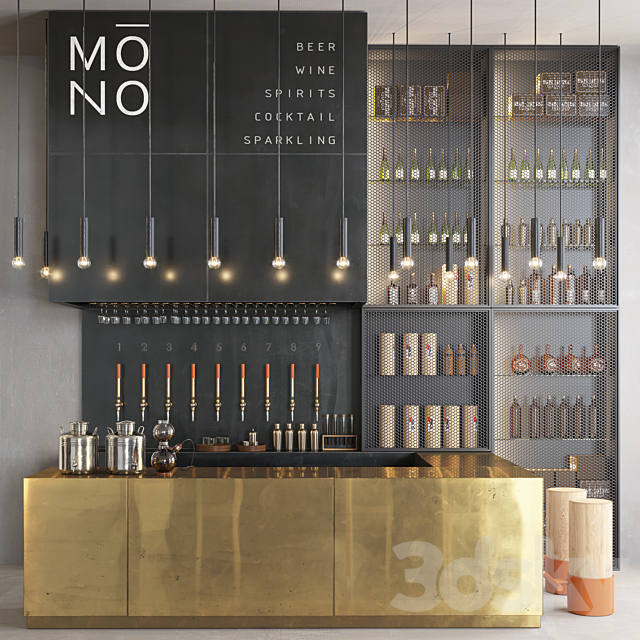 Mono bar 3DSMax File - thumbnail 1