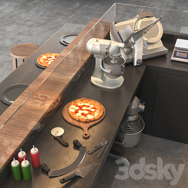 Pizzeria 3DSMax File - thumbnail 3