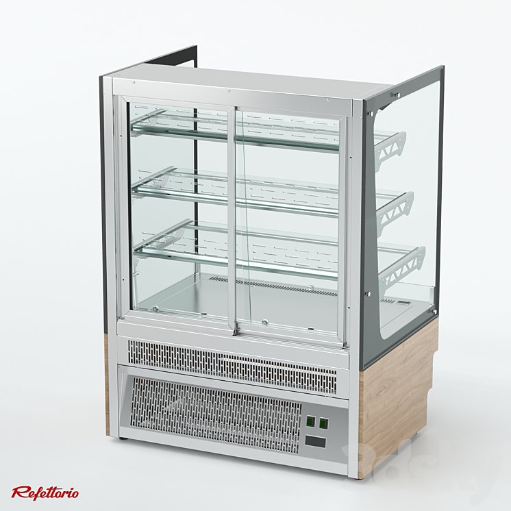 Refrigerated confectionery showcase with perforated rear wall (RKC2 AO series) 3DS Max Model - thumbnail 2