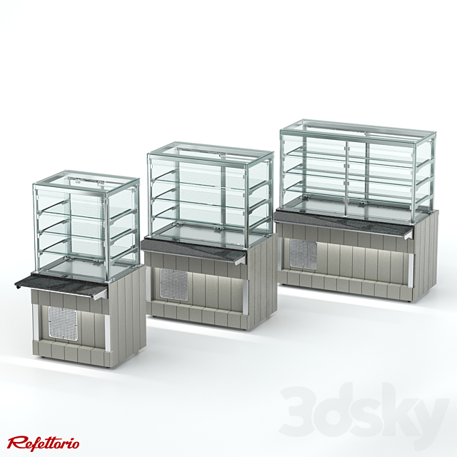 Refrigerated showcase RC2 Capital 3DS Max Model - thumbnail 3