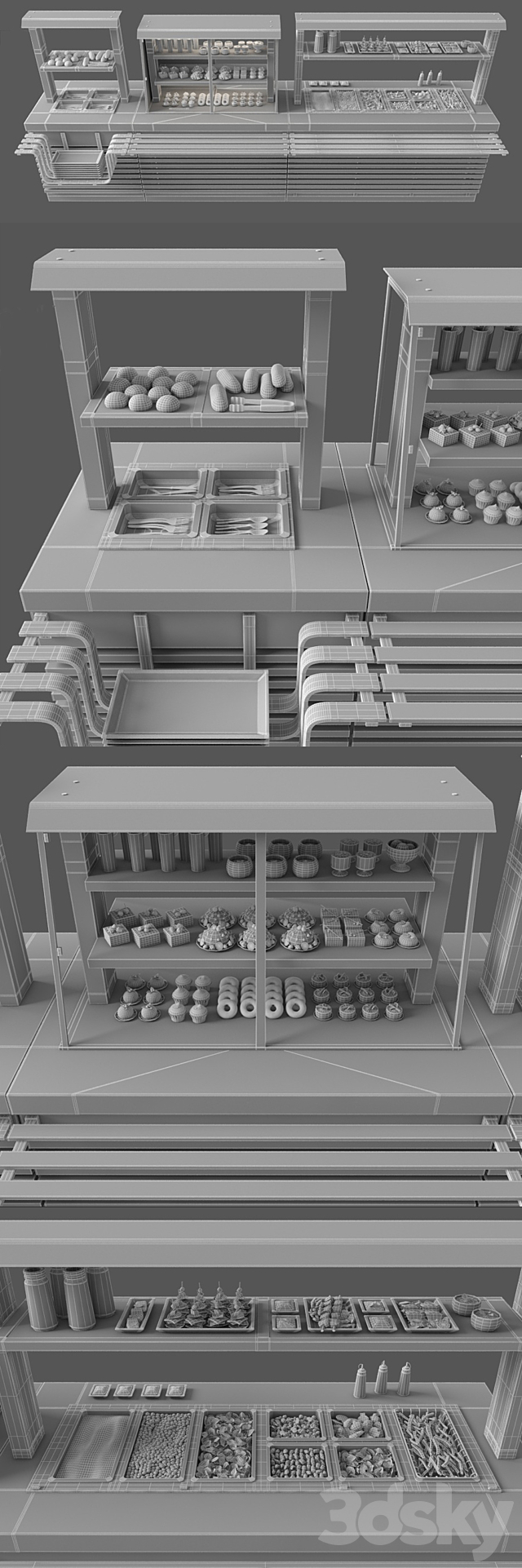 Regata food distribution line 3DSMax File - thumbnail 3