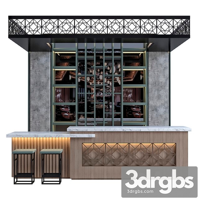 Restaurant bar 1.4 3dsmax Download - thumbnail 1