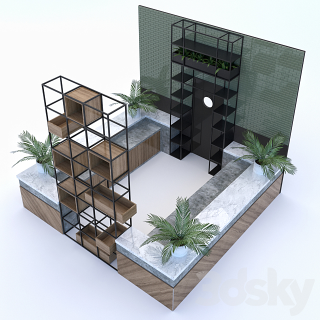 Restaurant Bar 1.7 3DSMax File - thumbnail 3