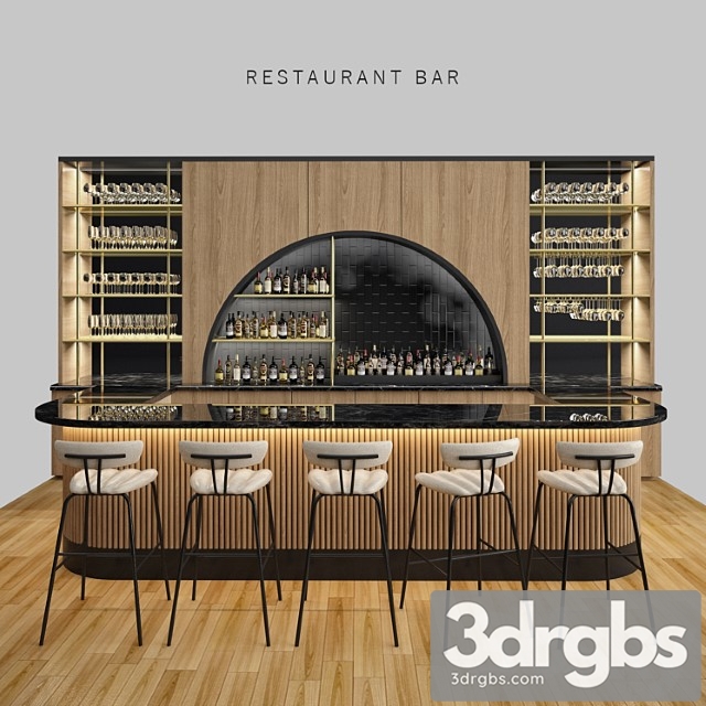 Restaurant bar 6 3dsmax Download - thumbnail 1