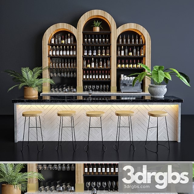 Restaurant bar 8 3dsmax Download - thumbnail 1