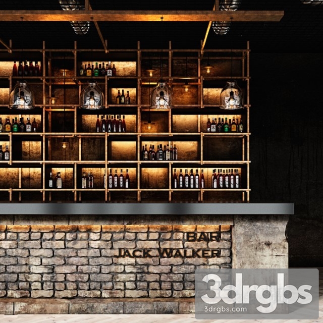 Rustic Bar 3dsmax Download - thumbnail 1