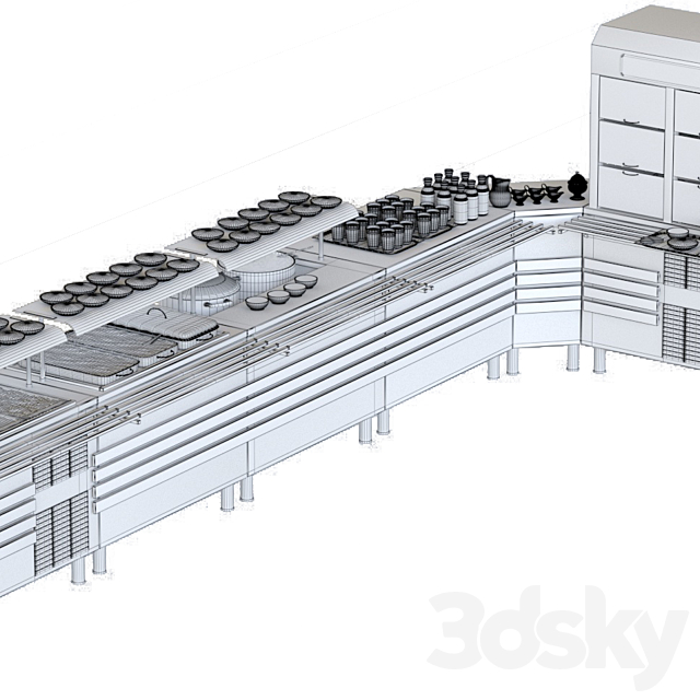 self service line 3DSMax File - thumbnail 3