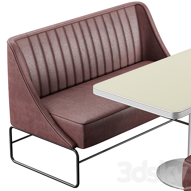 Sofa crap table 3DS Max Model - thumbnail 2