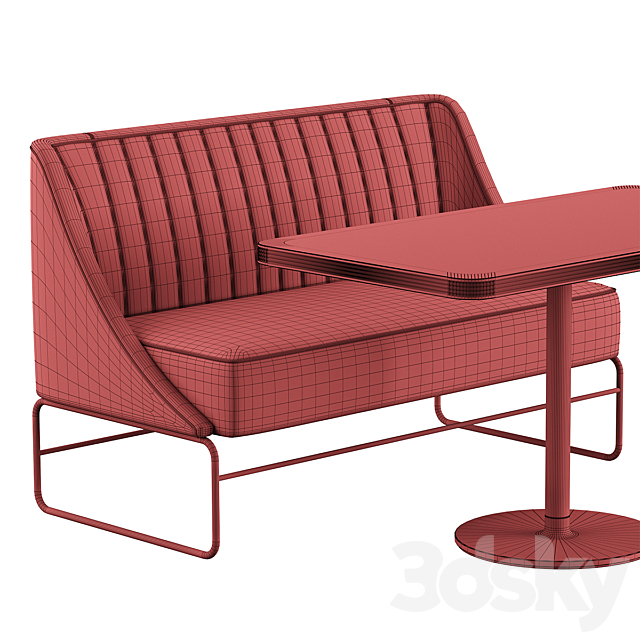 Sofa crap table 3DS Max Model - thumbnail 5