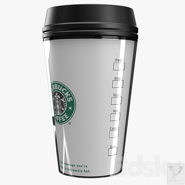 Starbucks Cup 3ds Max - thumbnail 1